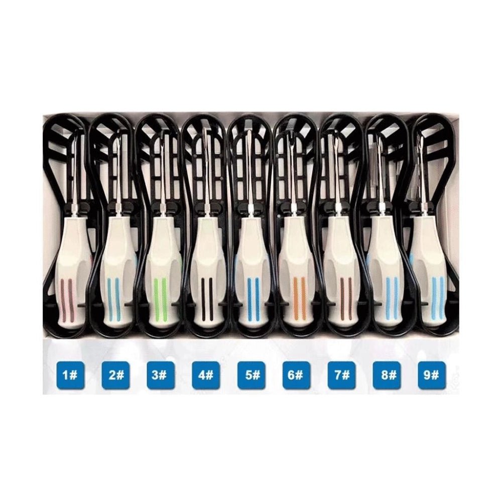 9-Piece Dental Luxating Elevator Set - eedasdent