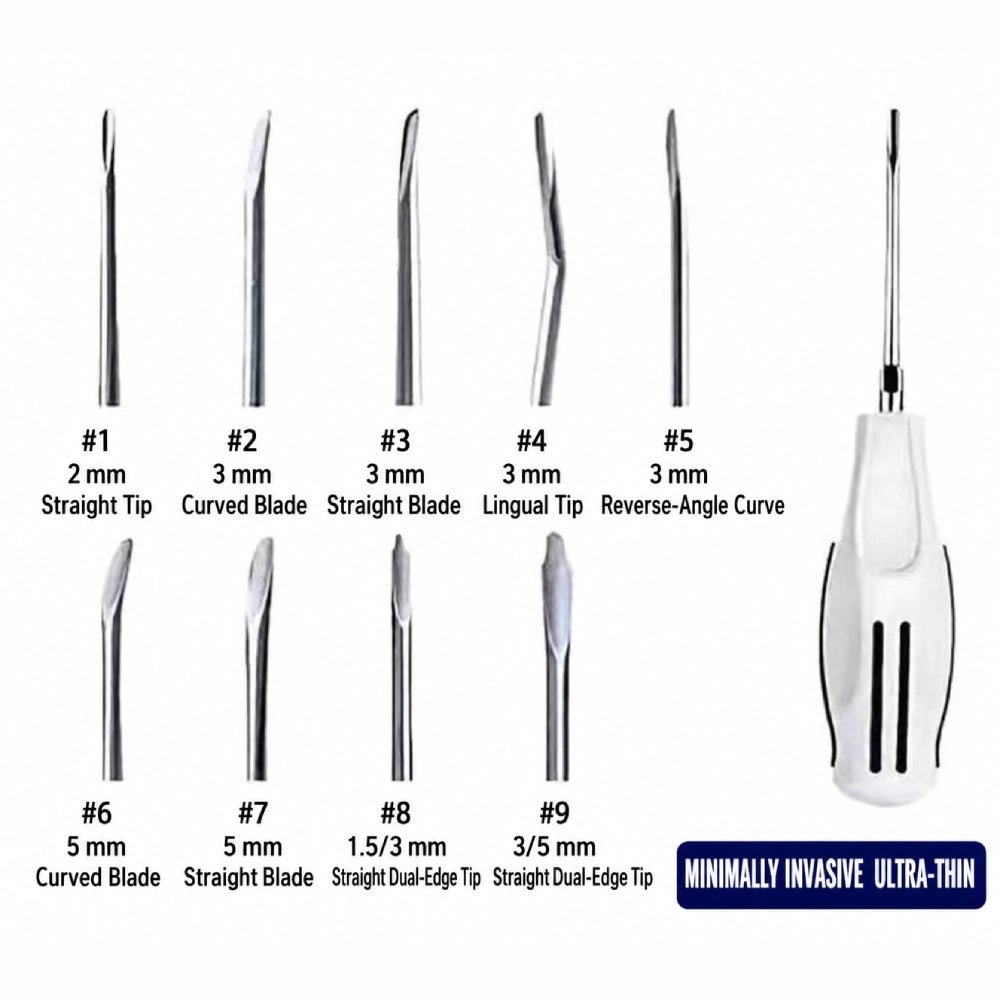 9-Piece Dental Luxating Elevator Set - eedasdent