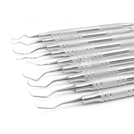 Gracey Curettes Complete Set (9 pcs) - EEDAS Dental